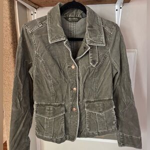 Eddie Bauer olive green corduroy jacket